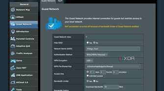 Set a difficult password for guest Wi-Fi account