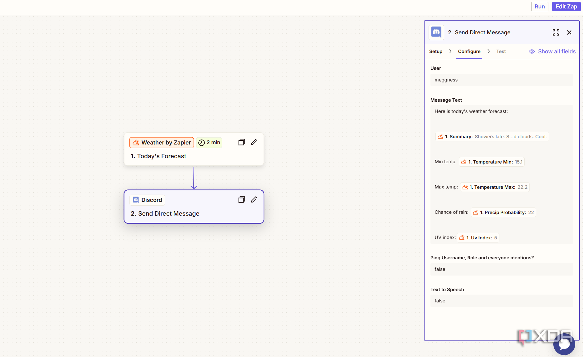 setting up weather forecast automation with zapier