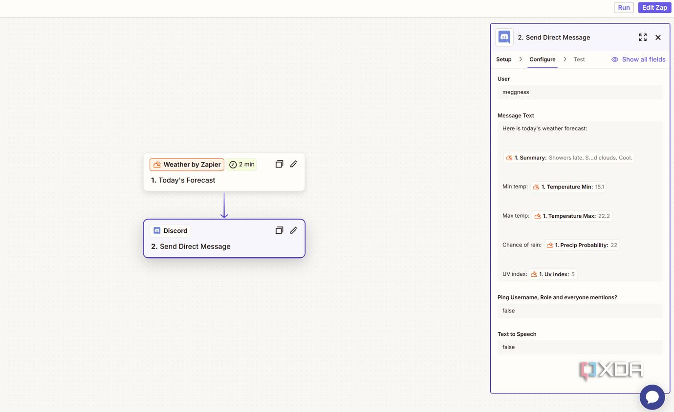 setting up weather forecast automation with zapier