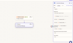 setting up weather forecast automation with zapier