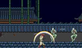 The player using a special ability to fight enemies.