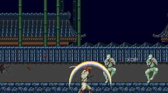 The player using a special ability to fight enemies.