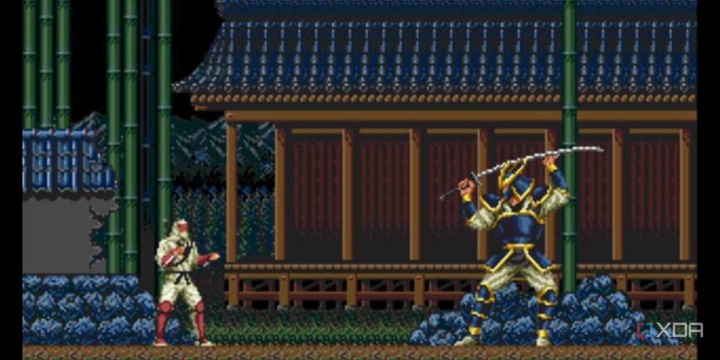 A player fighting a boss.