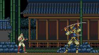 A player fighting a boss.