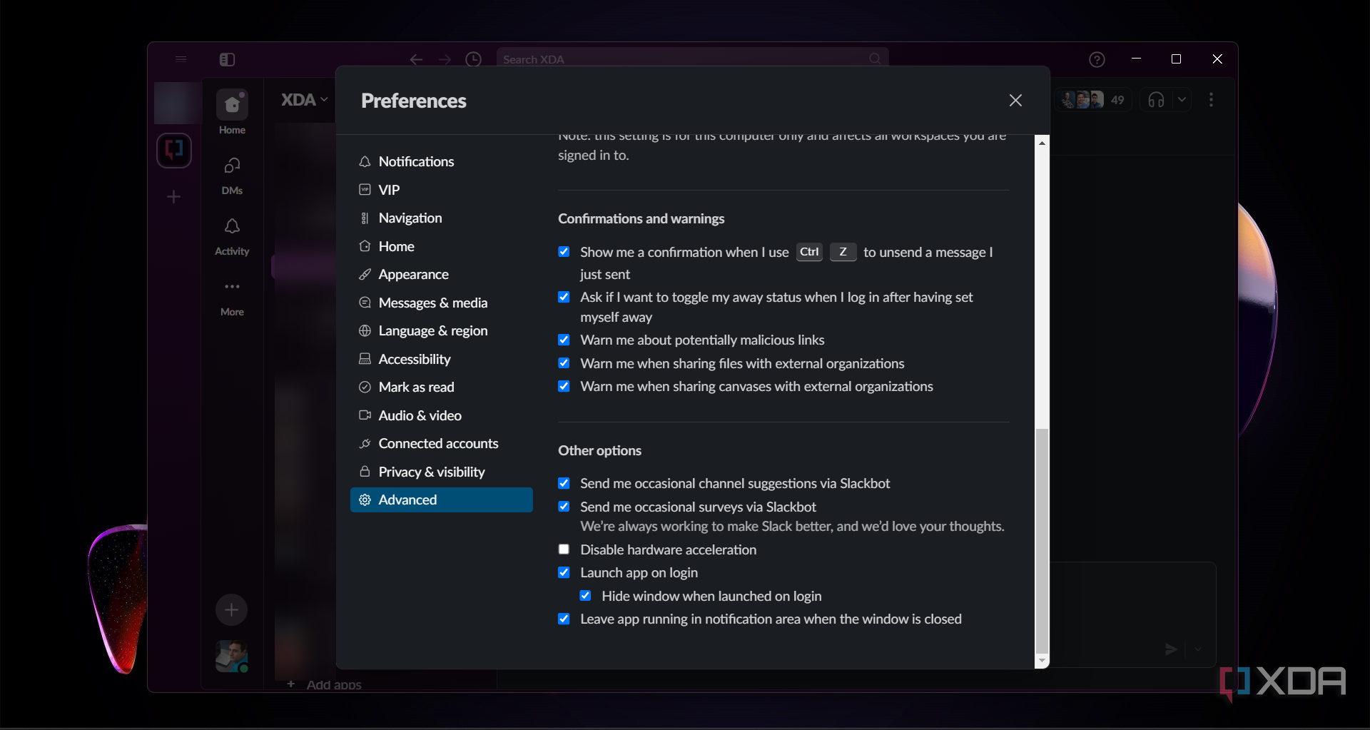 Slack-advanced-settings