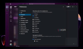 Slack-navigation-settings