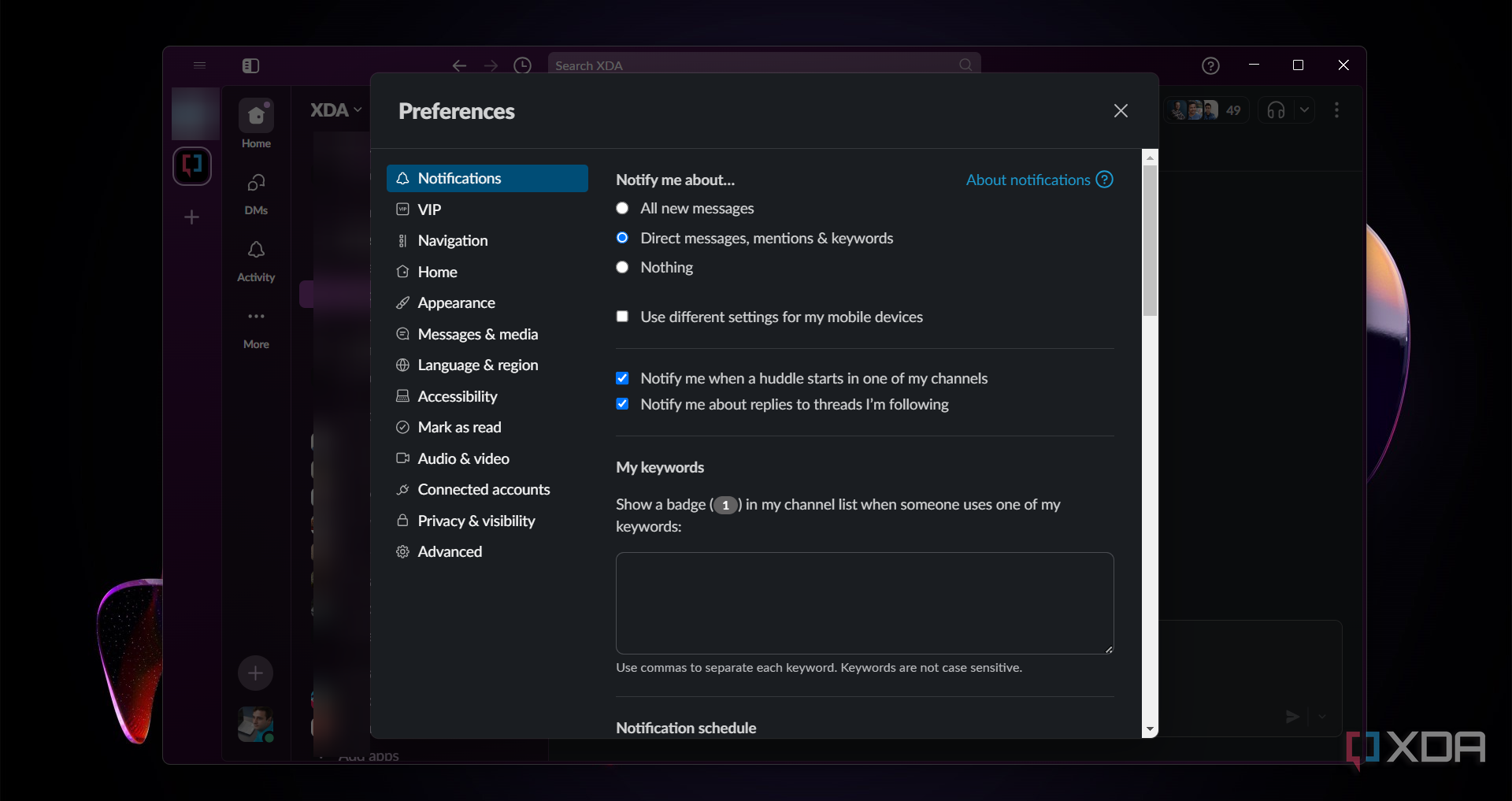 Slack-notification-settings