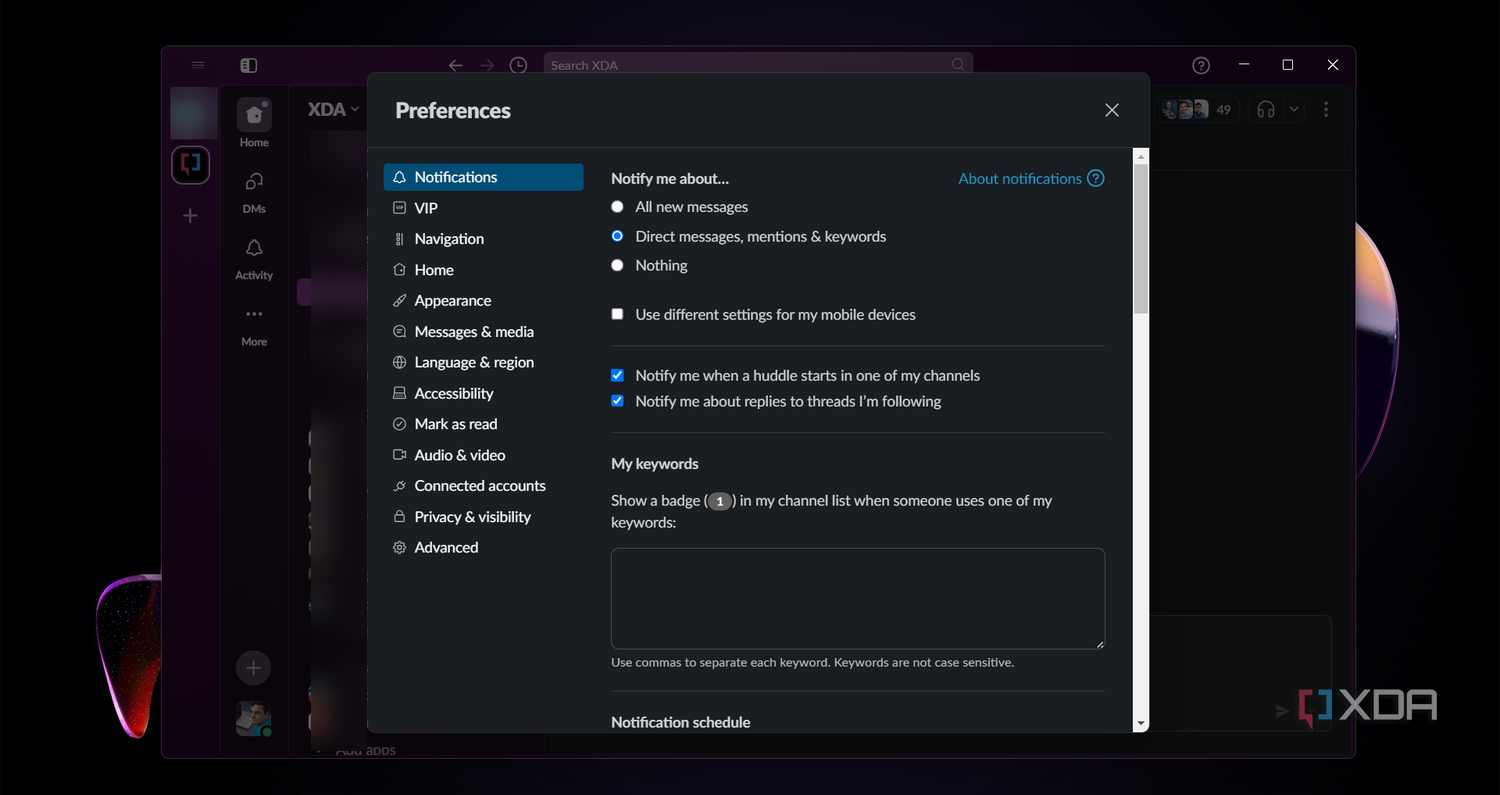 Slack-notification-settings