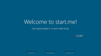 start me welcome page