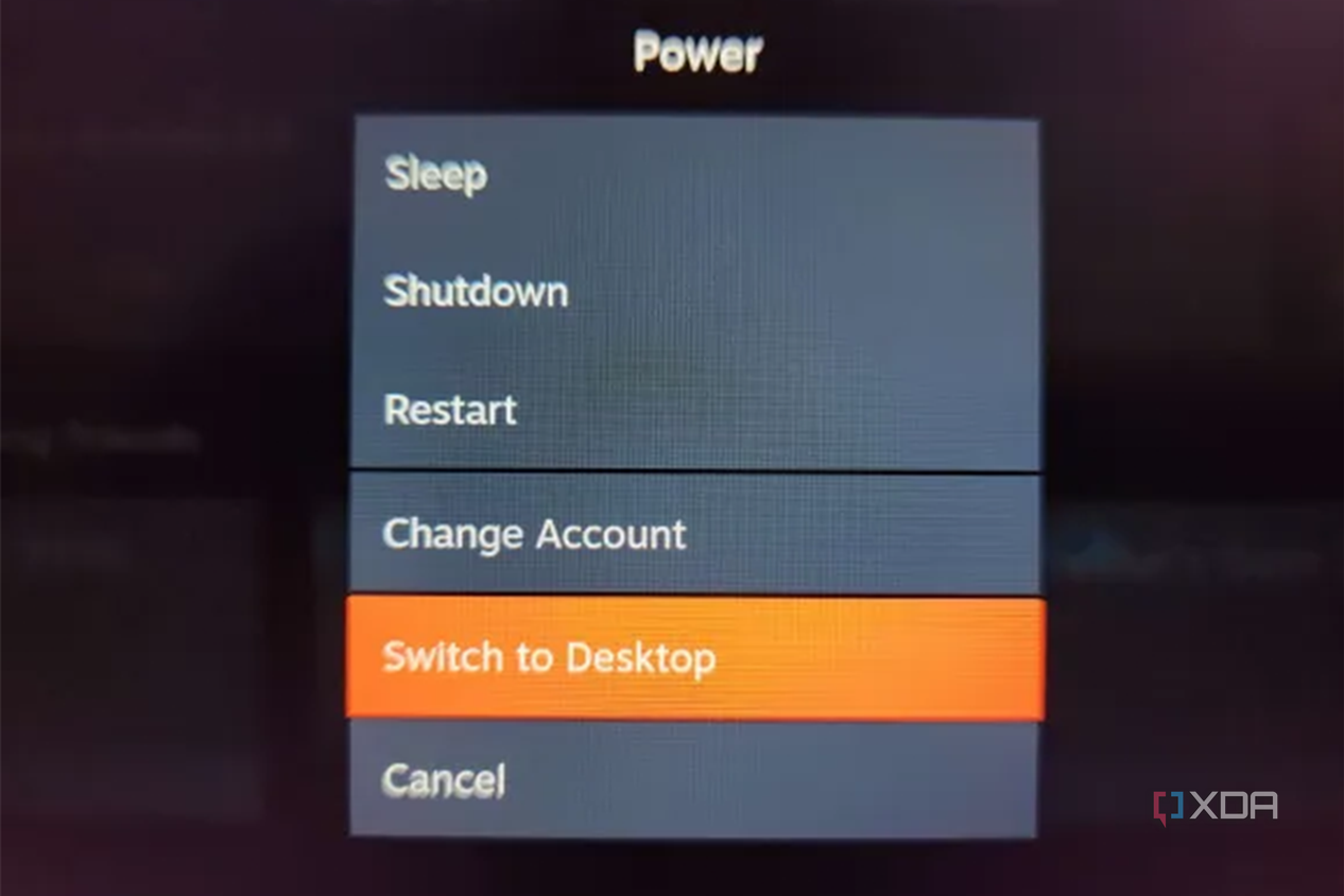 Steam Deck Desktop mode setting