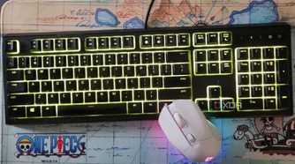 Mouse and Keyboard sitting on mousepad