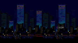 A screenshot of the intro screen to Streets of Rage.