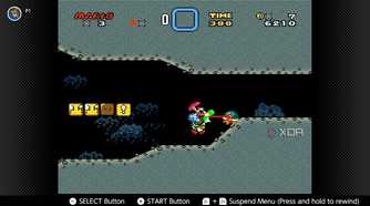 Yoshi eating enemy in Super Mario World