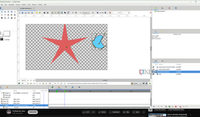 Synfig studio adjusting second drawing layer-1