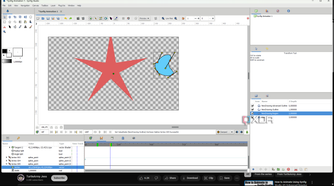 Synfig studio adjusting second drawing layer-1