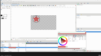 Synfig studio coloring star shape-1
