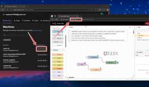 Accessing Node-RED from the web UI
