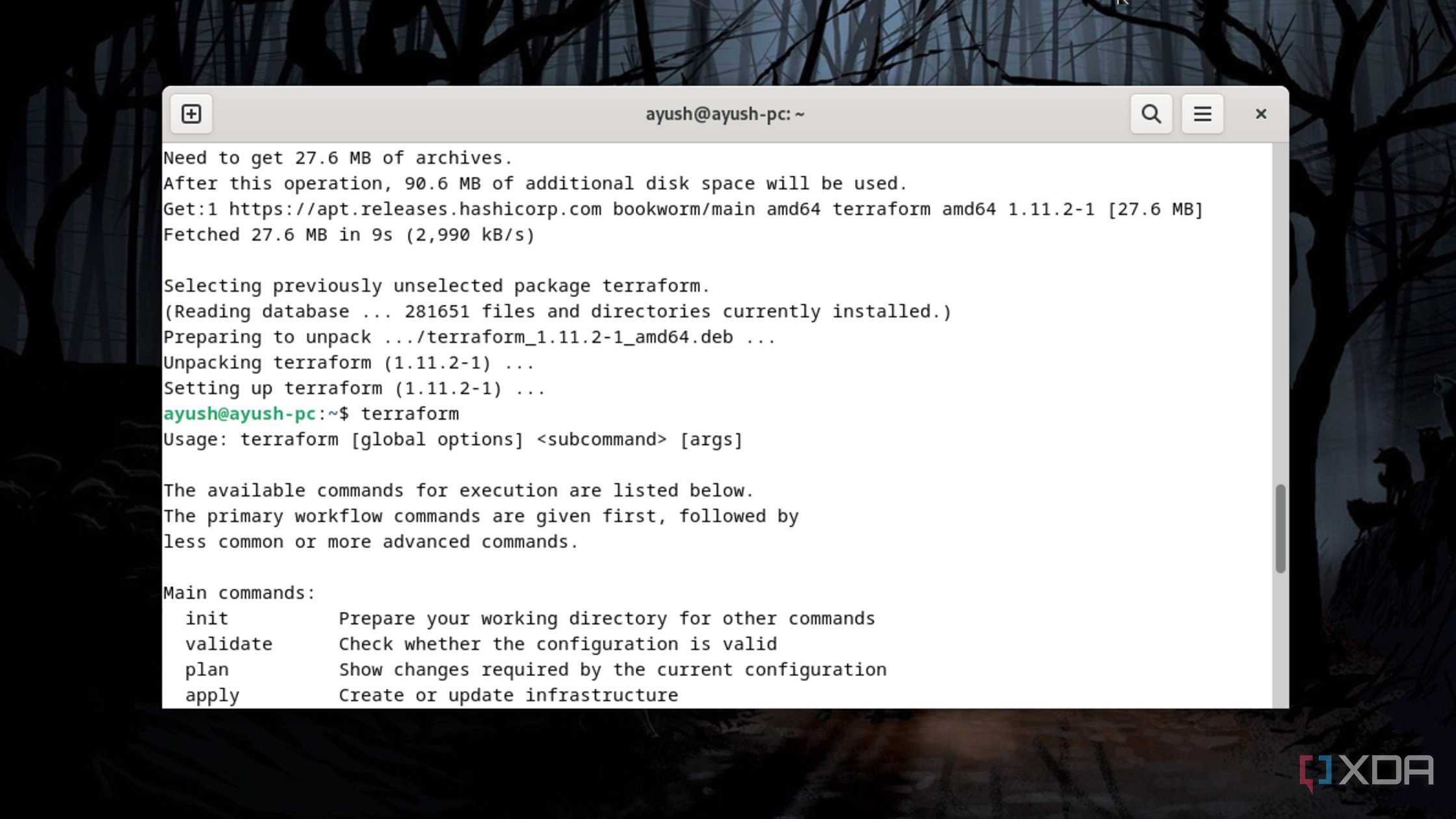 Running Terraform