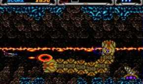A screenshot showing Thunder Force III gameplay.