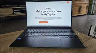the zapier website on a laptop