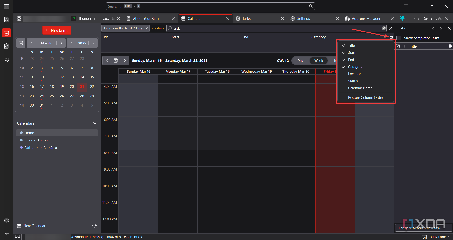 Thunderbird-sorting-calendar-events