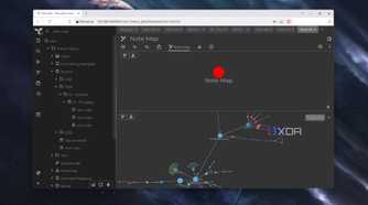 The Note Map section in TriliumNext Notes