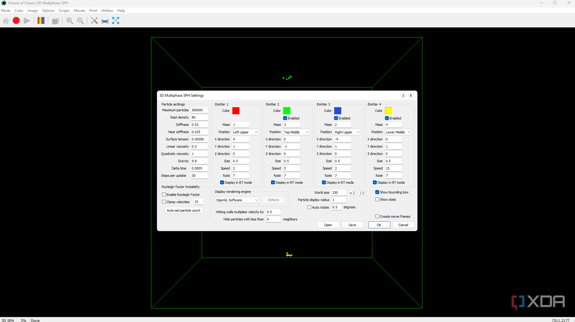 VOC 3D object settings