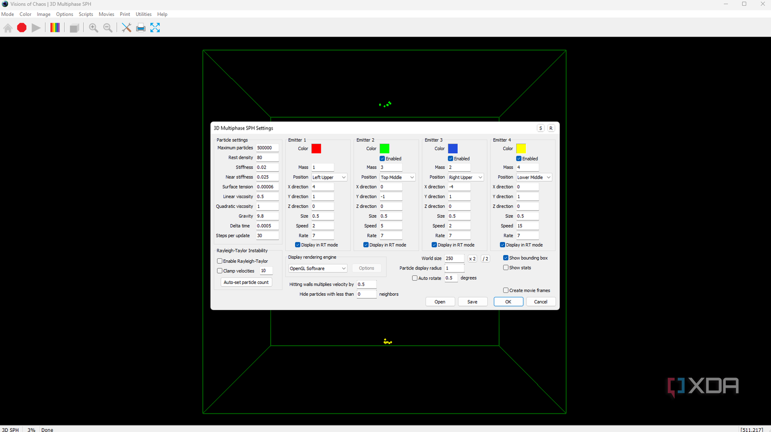 VOC 3D object settings