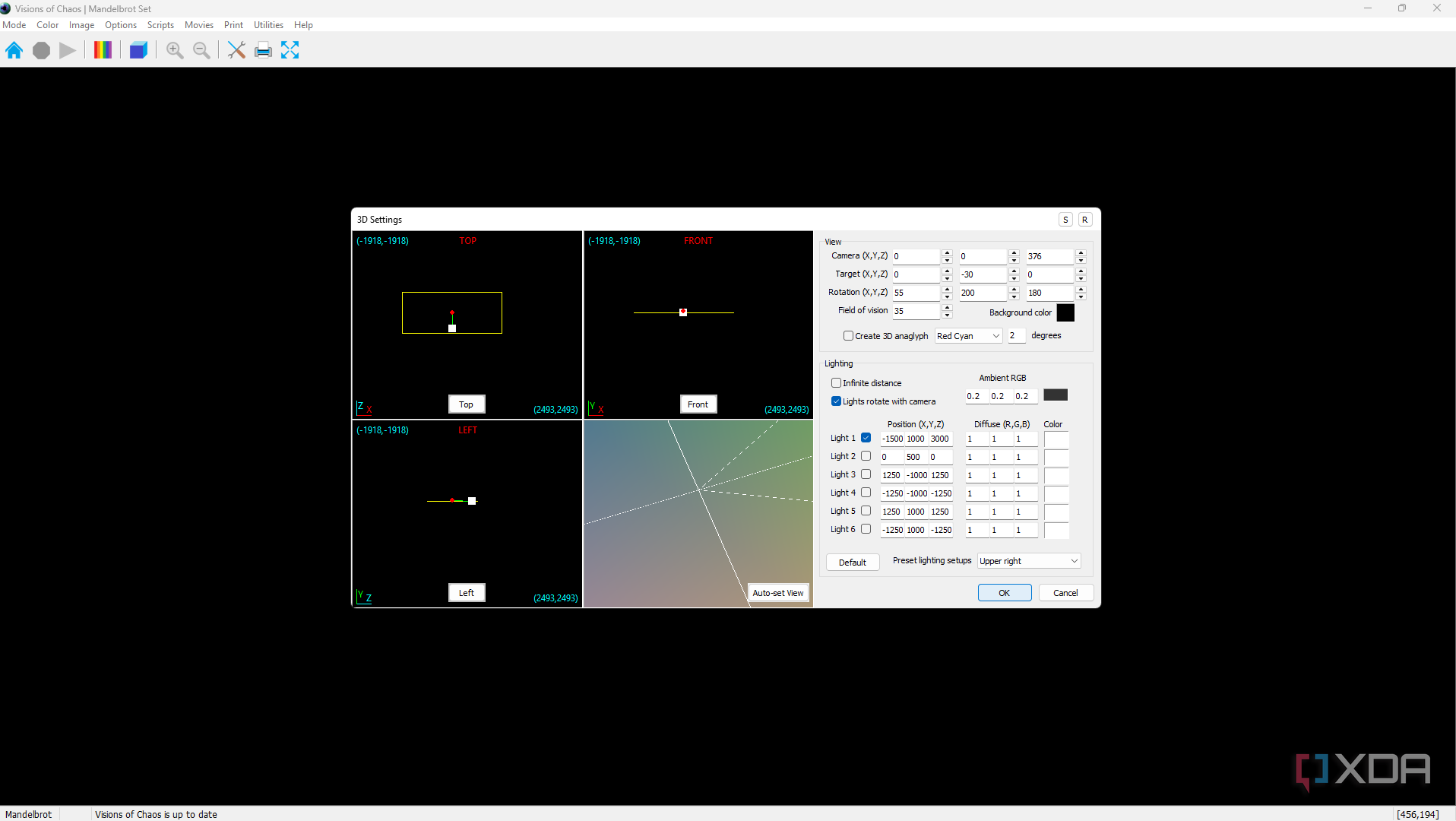 VOC 3D settings