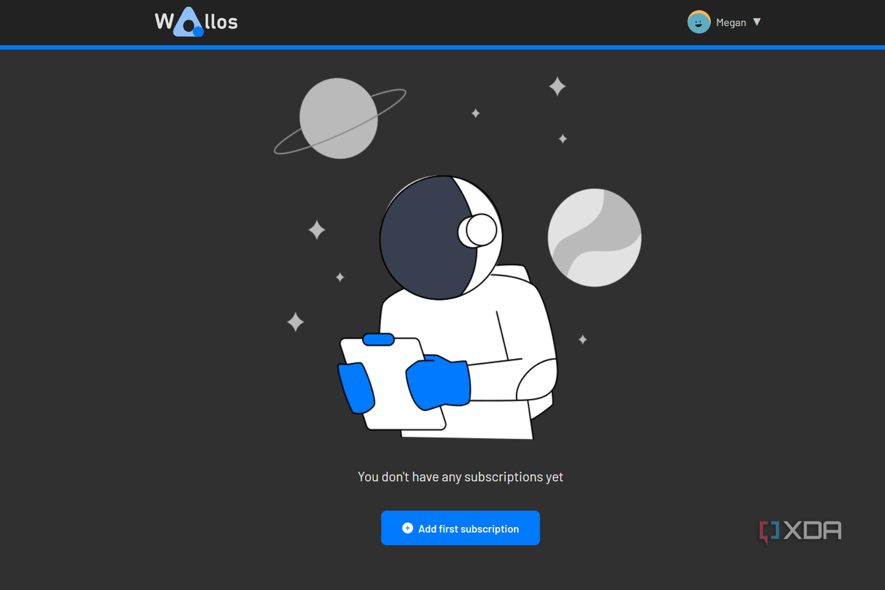 wallos add subscriptions page