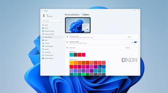 Screenshot of the Colors page in the Windows 11 Settings app