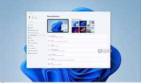 Screenshot of the personalization page in the Windows 11 Settings app