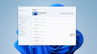 Screenshot of the System page in the Windows 11 Settings app
