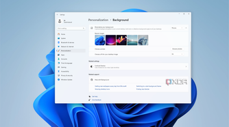 Screenshot of the background personalization page in the Windows 11 Settings app
