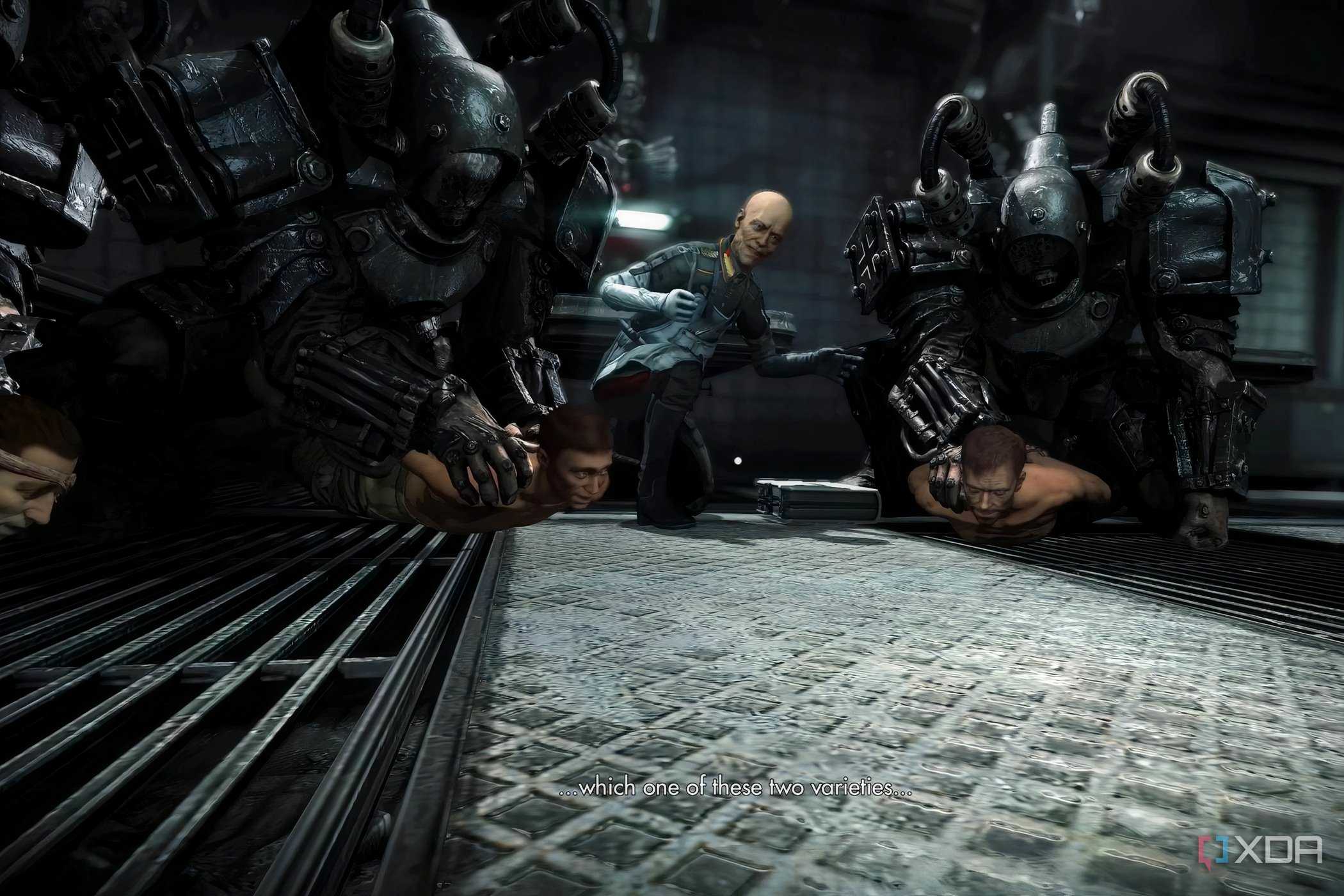 A screenshot from the game Wolfenstein: The New Order.