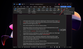 Clicking the Share button in Microsoft Word