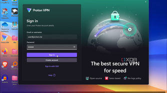 Shows Proton VPN desktop app install on Windows 11