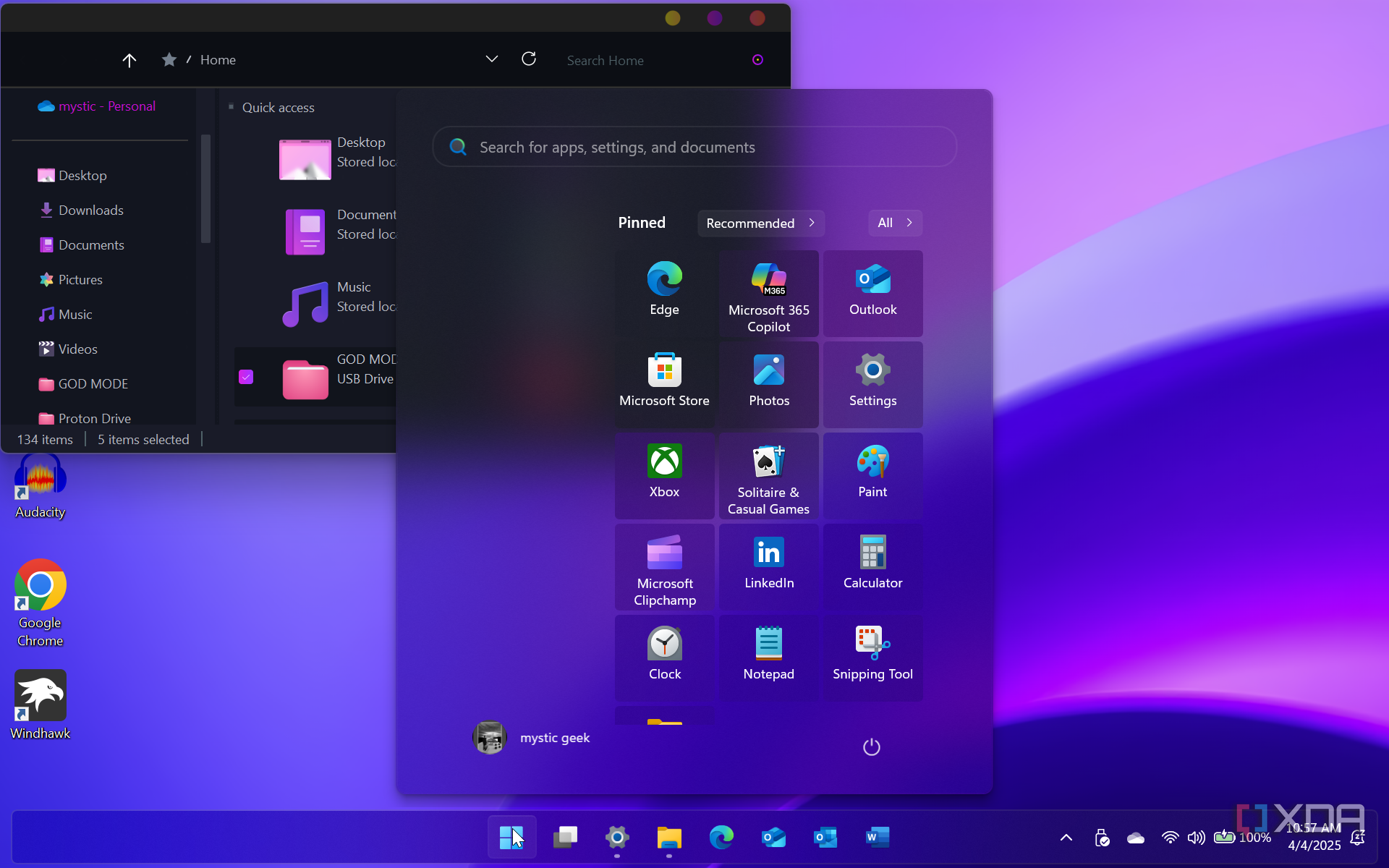 Windows 25 is a mod for Windows 11 that makes everything so much better