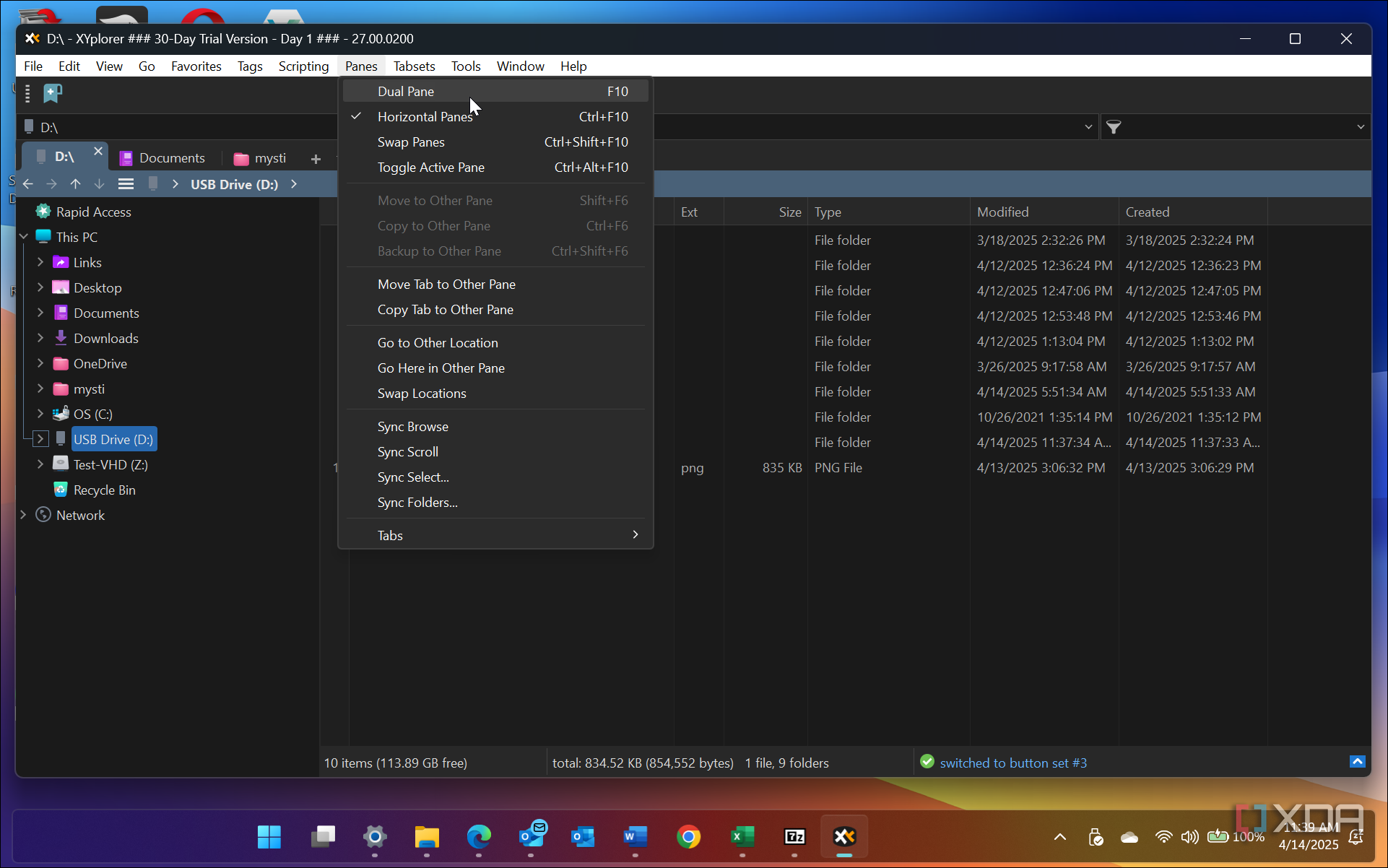 XYplorer is the best dual-pane file manager that I've used on Windows