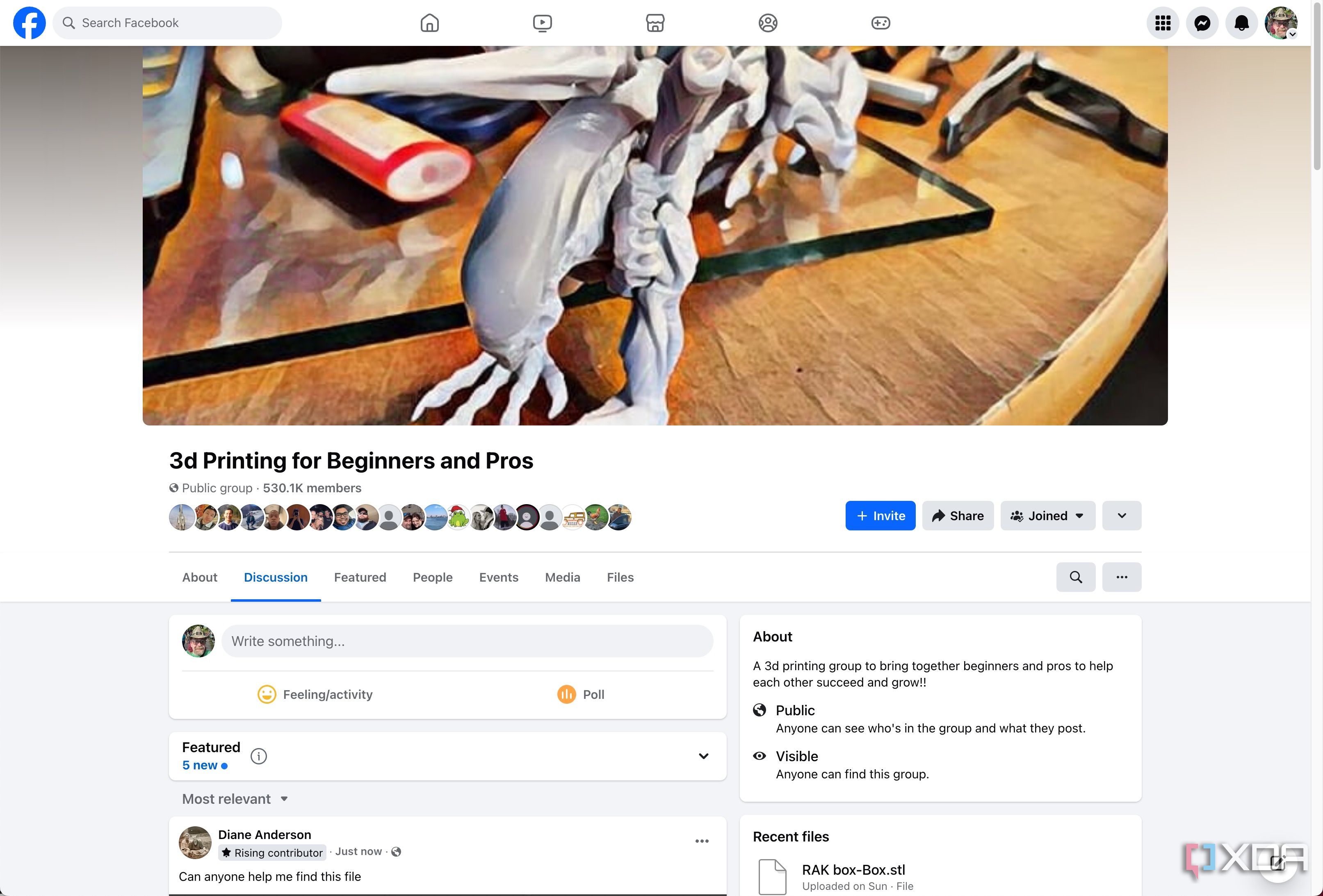 3d Printing Beginners and Pros Facebook group