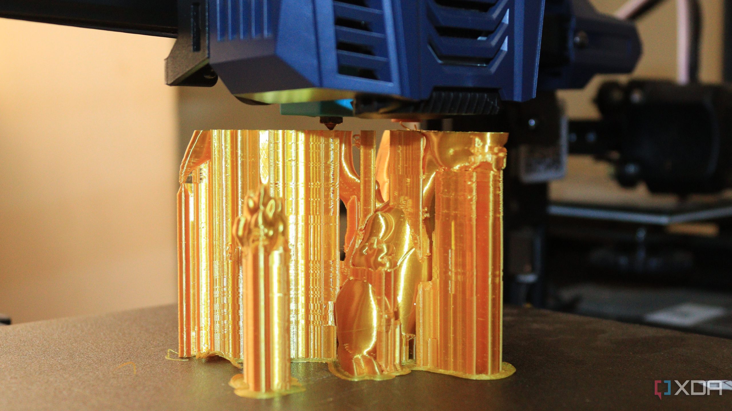 A model being 3D printed