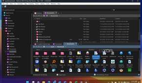 Shows XYplorer dual-pane view on Windows 11 PC