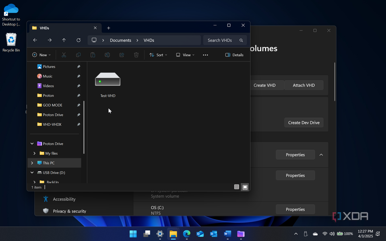 Vhd Guid Create Vhd Virtual Hard Disk In Windows Badawave