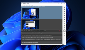 a screenshot in copyq with a note attached