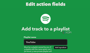 add a song to spotify playlist action on ifttt