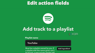 add a song to spotify playlist action on ifttt