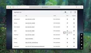 A screenshot showing menu to add or remove apps from Heimdall dashboard
