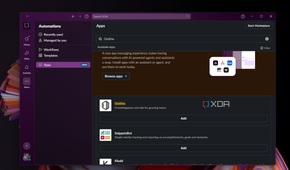 Caption showing adding Outline in Slack