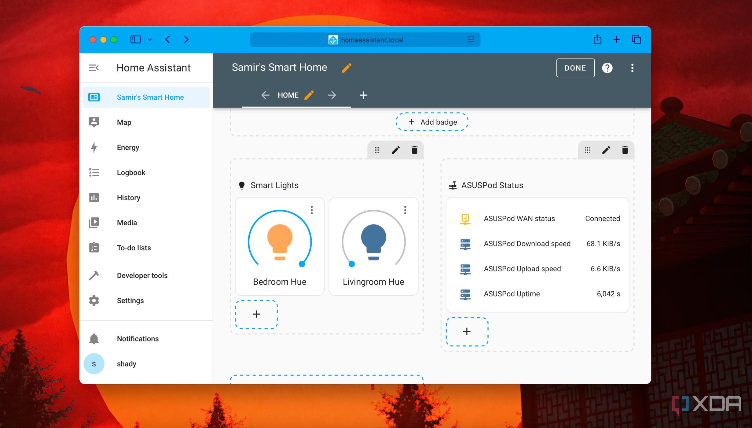 Adjusting cards on dashboard in Home Assistant