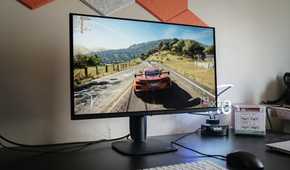 Alienware AW2725Q on a desk